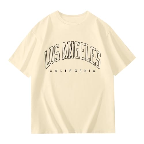 Girls Oversized T Shirts Drop Shoulder Short Sleeve Summer Tops Crewneck Casual Loose Basic Tees Blouse 3-14Years2