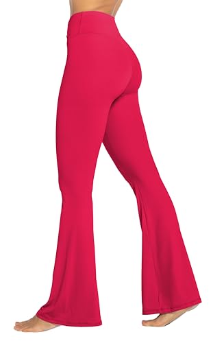 Image of Sunzel Flare Leggings, Crossover Yoga Pants with Tummy Control, High-Waisted and Wide Leg