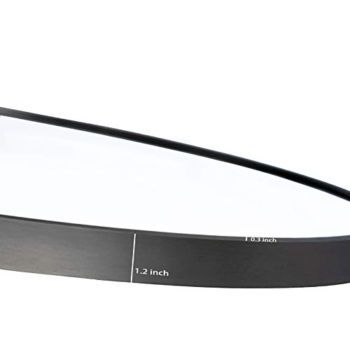 Itrue Black Round Mirror 36 Inch For Bathroom Circle Mirrors For Wall Decorative Brushed Metal Frame Mirror For Living Room Bedroom, Entry #TOP5