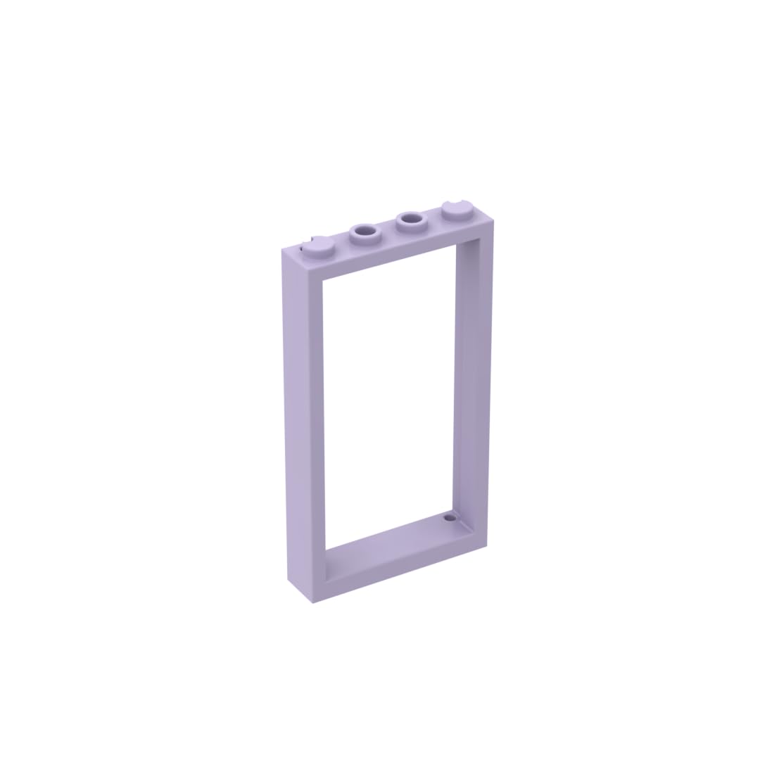 Gobricks 60596 Door Door Frame 1x4x6 Type 2 10 Pieces GDS-874 Compatible with Lego Building Blocks Color:Lavender 325 โ image 1