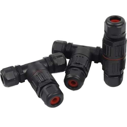 1 Stück IP68 wasserdichter I/T-Form-Stecker – 2/3/5-polige Steckklemmen mit Schnellschraubverbindung(1Set 5P T Type)