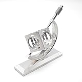 iDili High-Precision Micrometer Desk Ornament CNC Aluminum Micrometer Model with 360° Rotation, Industrial Decor for Workshop, Office High-Precision Micrometer (Silver)