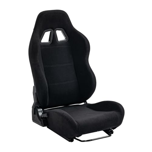 Hottoby Racing Seat with Adjustable Slide Adapt Racing Wheel Stand for Logitech G25 G27 G29 G920 Thrustmaster T80 T150 T300 T500 T300RS T500RS T-GT Racing Wheel Shifter and Pedals