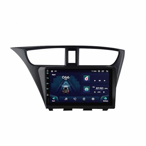 Autoradio GPS pour Honda Civic Hatchback 2012-2015, Écran Tactile Capacitif, Navigation et FM
