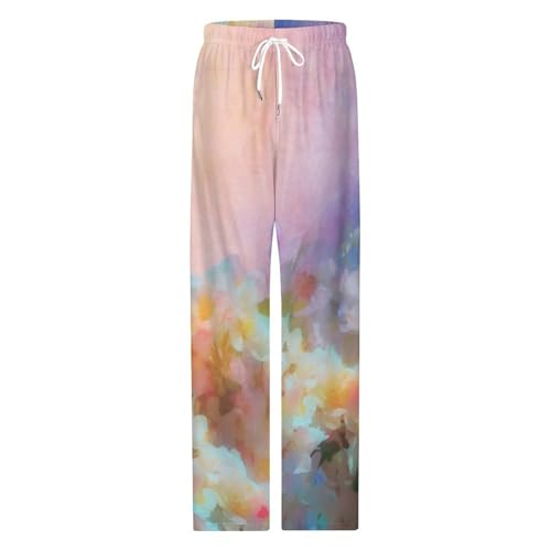 Pantalon de pyjama femme fleurs S : la solution confort pour des nuits paisibles avec poches - 4