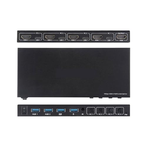 Commutateur KVM 4 ports pour contrôler quatre PC avec un seul moniteur - 3