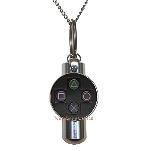 Yijianxhzao Game Controller Cremation URN Necklace- Gamer Jewelry-Gamer Cremation URN Necklace-Gamer Gift-Video Game Jewelry-Gift for Gamer Player Cremation URN Necklace,BV072