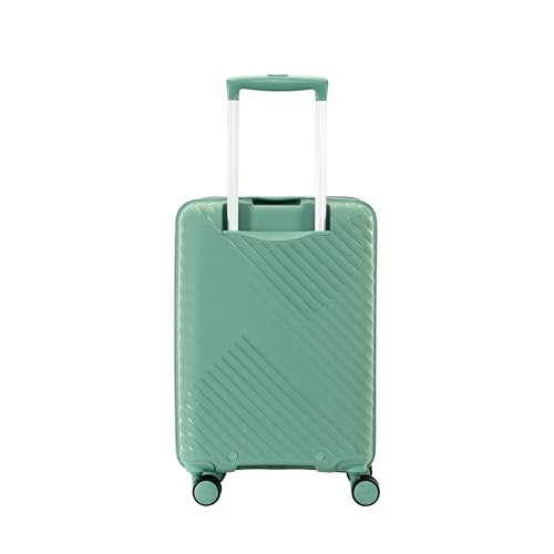 Image of American Tourister Diamo 55 CM Cabin Trolley Bag with Combination Non TSA Lock & 8 Wheels Hard-Sided PC Small Suitcase /Travel Bag with Double Spinner Wheels /Trolley Bag /Luggage for Men & Women- Gold