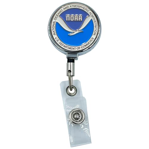 GL4-018 NOAA National Oceanic Atmospheric Administration Department of Commerce ID Card Holder Retractible Reel