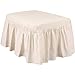 SureFit Duck Ottoman Slipcover in Natural