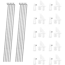 10PCS 4 Hole Micro Control Horns with Clevis and Steel Pushrods for RC Airplane Plane Helicopter DIY Model Aircraft Parts