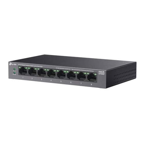 Switch Gigabit PoE+ de 8 puertos en carcasa metálica duradera de alta gama 4