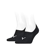 PUMA Damen Puma Dames High-cut Footie (2 Pack) Socks, Schwarz, 35-38 EU