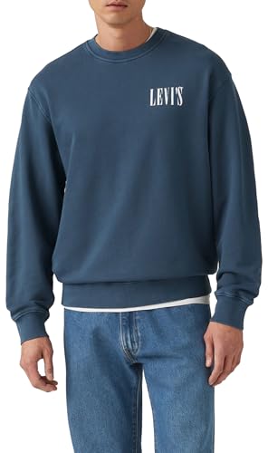 Levi's Relaxd Graphic Crew Distressed Serif 1 B, 0pen finish Tbd 13, M