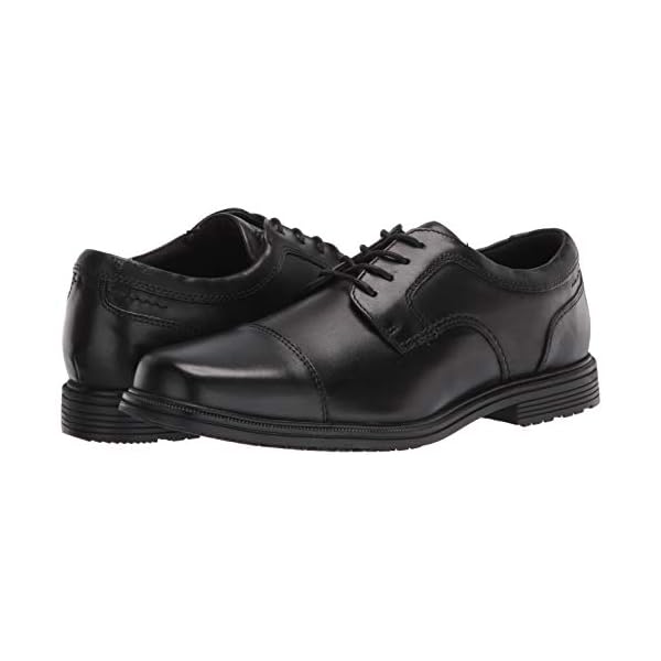 Rockport Men's Robinsyn Waterproof Cap Toe Oxford, Black, 9.5 - Image 8