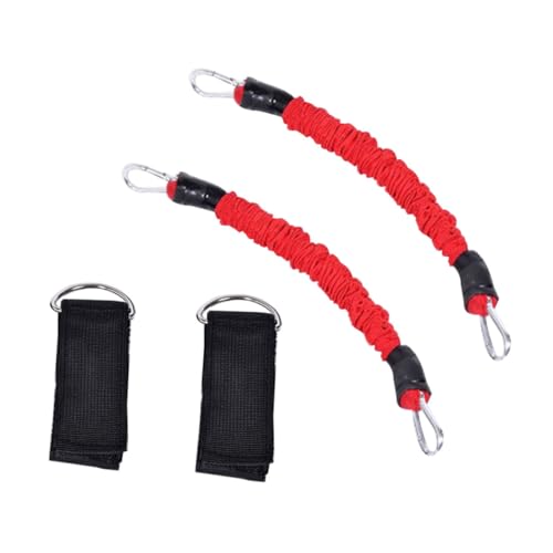 SWOOMEY Bandas de Resistencia para Tobillos Rojas de Poliéster Metal y Esponja, Mejoran Salto Vertical y Fortalecen Piernas para Entrenamiento de Agilidad Dinámica