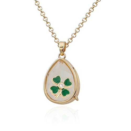 Kakikaki Teardrop Shaped Locket that Hold Pendant Necklace for Women