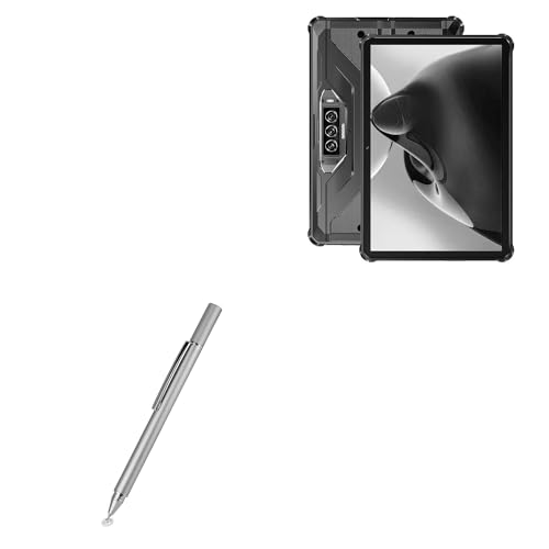BoxWave Stylus Pen Compatible with Oukitel RT7 5G - FineTouch Capacitive Stylus, Super Precise Stylus Pen - Metallic Silver