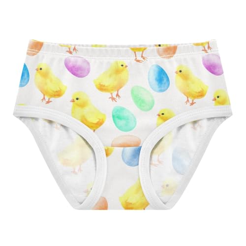 Joisal Fun Toddler Girls Underwear 2t Cotton Cute Panties Girl Cute Chicks Easter Eggs Briefs Undies Kids