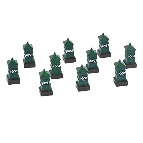 Caixa postal de resina NC 10 peças miniatura de jardim de fadas para decoração de casa, mini artesan