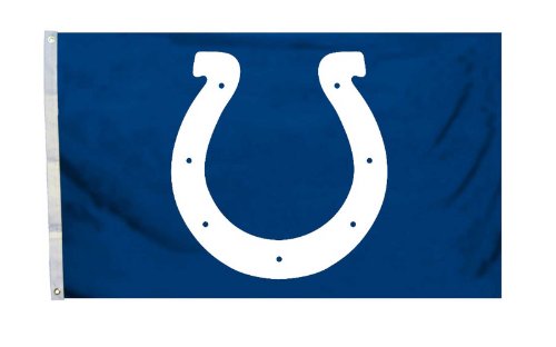Fremont Die NFL Indianapolis Colts 3' x 5' Flag with Grommets, 3 x 5-Foot, Logo
