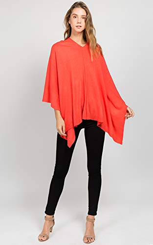 CCFW Women's Soft Knit Poncho Elegant Cape Shawl in Multi-Way Wrap Poncho Topper All Season3