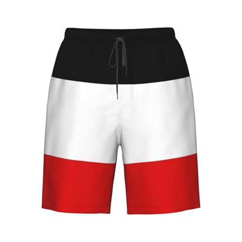 Old Flag of The German Empire Men's Beach Shorts Surfing Board Casual Shorts3