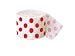 Polka Dot Crepe Streamers, 30 Feet, Red