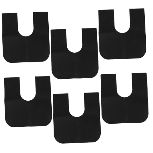 ULTECHNOVO 6 Alfombrillas De Entrenamiento para El Baño En Forma De U para El Suelo para El Baño para Orinar De Fieltro Color Negro