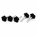 Tool parts M8x45mm Thread 40mm Dia Star Head Screw Clamping Knob Grips 5Pcs