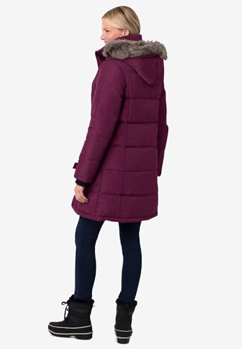 Woman Within Plus Size Heathered Down Puffer Coat2