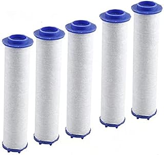 PXLYWLTZL 5 Replacement Filters for Turbo Propeller Driven Shower Head，High-pressure shower head with filter and Adjustable switch，Handheld Turbocharged turbo fan shower head 360 Degrees (Filters)