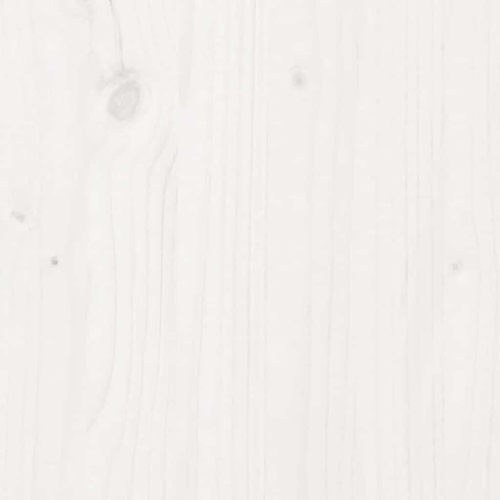 Techo para cuna blanco de madera maciza de pino, 203 x 95,5 x 142 cm, diseño abierto para un acceso seguro, como accesorio de cama para habitación infantil y zona de juegos
