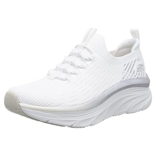 Skechers D'lux Walker Let It Glow, Zapatillas Mujer, White, 41 EU
