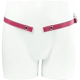 ALMYMM Peniskäfig Keuschheitsgürtel Set Zubehör,Chastity Belt Penis Cock Cage Male Keuschheitskäfig Verstellbares Leder Anti-Fall Gürtel für Männer (Rosa)