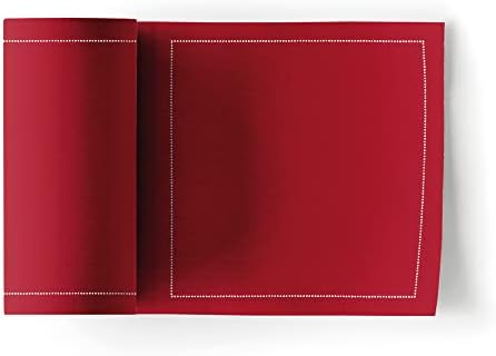 Cotton Cocktail Napkin - 4.3 x 4.3 in - 50 units per roll - Lipstick Red