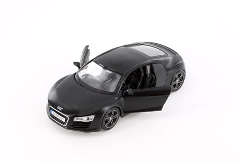 Audi R8 Hard Top, Matte Black - Showcasts 37281-1/24 Scale Diecast Model Car