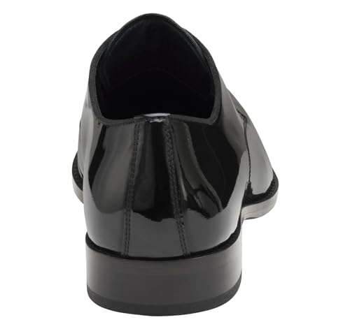 Johnston & Murphy Men's Gavney Plain Toe Black Patent Shoes3