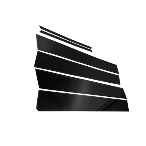 Pegatinas de pilar negro espejo para lucir un Corolla 2009-2013 impecable en la ciudad