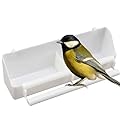 2 Pcs Bird Feeders, Bird Feeding Dish, Plastic Food Feeder Cup with Compartment, Foods Dispenser Bowl Cup, Birds Cage Feeding Bowls, for Small Birds Parrots Cockatiel Budgie Food Container