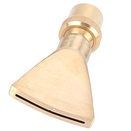 FLEXMAN Ugello per Fontana Ventaglio in Ottone, Ugello per Fontana Getto Stretto, Testina di Spruzzo a Becco d'Anatra Piatto Regolabile (1 inch)