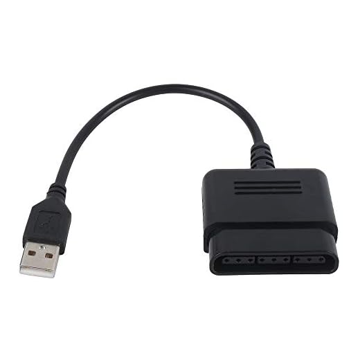 För Ps2-Kontroller Till För Ps3 Pc-Usb-Adapterkonverterare Gamepad Till Dator Svart