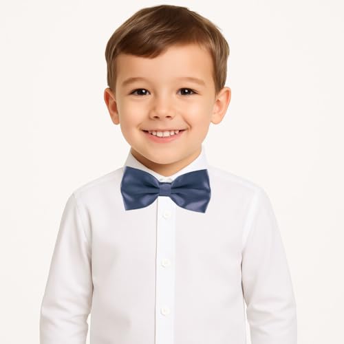 Image of Kids Pre-tied Bow Tie for Boys, Formal & Casual Adjustable Bowtie Age 3-13 Years