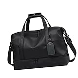 Generisch Kompatibel mit Reisetaschen, großer Kapazität, Handgepäcktaschen, Herren, Outdoor-Schultertasche Schuhfach(K)