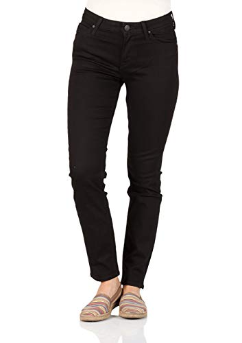 Lee - Jeans Damen - Slim Straight Fit - Elly - Schwarz Rinse – Ansicht 1