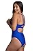 JOLYN Caroline Onesie Women's Athletic One Piece Swimsuit for Training, Sports and Fitness, Blueberry, 26
