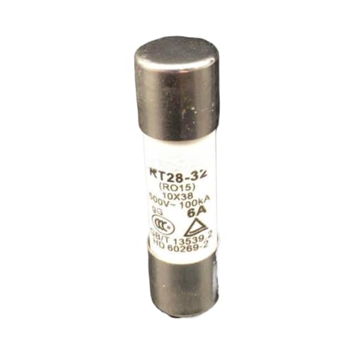 Fusible RT28-6A cartouche 10x38 pour coupure haute tension 500V 100KA