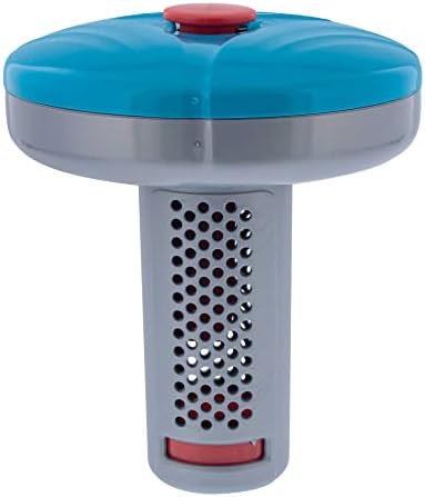 U.S. Pool Supply Floating Spa, Hot Tub & Small Pool Chlorine and Bromine Chemical Dispenser - Holds 1" Tablets, 6 Flow Level Control Settings