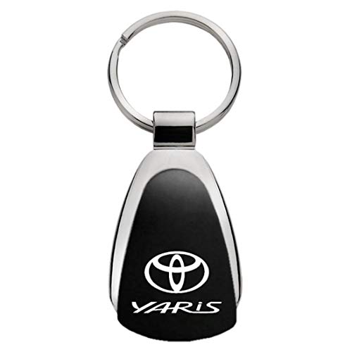 Au-Tomotive Gold, INC. Toyota Yaris Black Teardrop Keychain