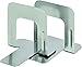 STEELMASTER Economy Steel 5 Inch Bookends, 1 Pair, Silver (241005050)